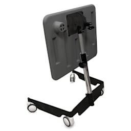 Kore Design Kids Sit-Stand Mobile Student Desk - Grey folded for storage