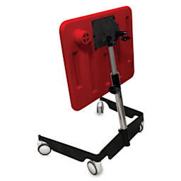 Kore Design Kids Sit-Stand Mobile Student Desk - Red folded for storage