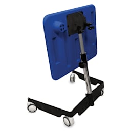 Kore Design Kids Sit-Stand Mobile Student Desk - Blue with top folded flat