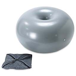 Time Concept Jelly Pouffe Chair - Gray (Shown with removable cover)