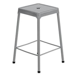 Safco Steel Counter Stool - Silver