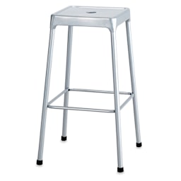 Safco Steel Bar Stool - Silver