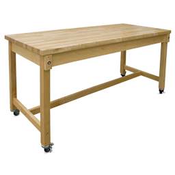 Hann Collaboration Table, Maple Top, 30" W x 72" L