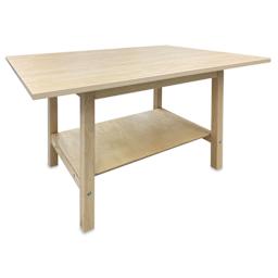 Hann Student Project Table - Maple Laminate Top, 60"W x 42"D x 36"H