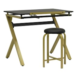Studio Designs Stellar Drawing Table Set (Drawing table with stool, Tabletop flat)