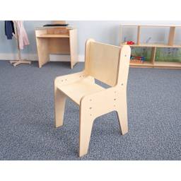 Whitney Brothers Child’s Adjustable Economy Chair - Natural (Chair in room)