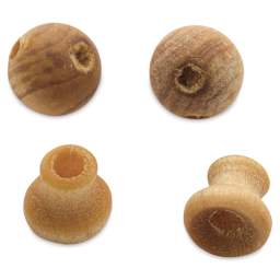 John Bead Aromatic Wooden Guru Beads - 2 each of 6 mm Cedarwood Guru and Tower Beads
