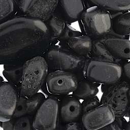 John Bead Earth's Jewels - Closeup of assorted Lava Rock Beads
