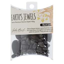 John Bead Earth's Jewels - Front view of package of Lava Rock Beads