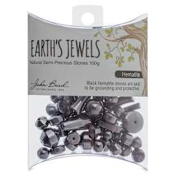 John Bead Earth's Jewels - Front view of package of  Hematite Beads