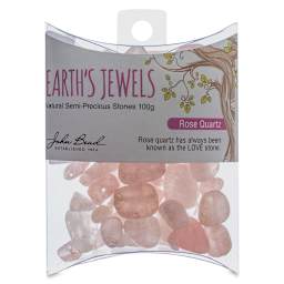 John Bead Earth's Jewels - Front view of package of Rose Quartz Beads