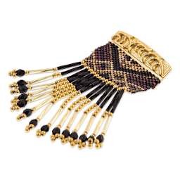 John Bead Miyuki Delica Beads - Closeup of finished Beaded pendant