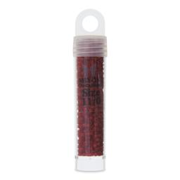 JJohn Bead Miyuki Delica Glass Beads - Cranberry, Glossy, 11/0, 5.2 g