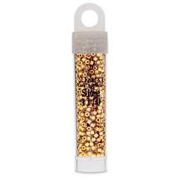 John Bead Miyuki Delica Glass Beads - Duracoat Gold, Galvanized, 11/0, 5.2 g