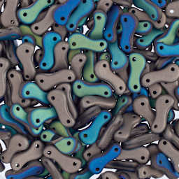 John Bead Czech Link Beads - Loose Matte multicolor beads