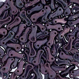 John Bead Czech Link Beads - Loose Glossy Black Lazure beads