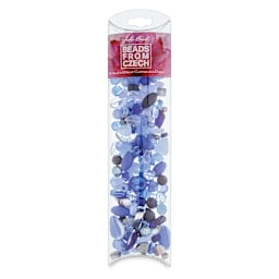 John Bead Czech Glass Bead Mix - Indigo, 100 g
