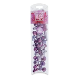 John Bead Czech Glass Bead Mix - Purple Velvet Pearls, 100g