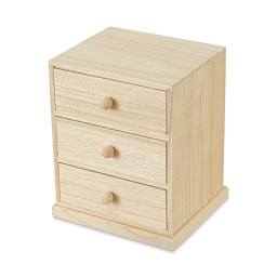 Darice Small Wood Cabinet with Three Drawers