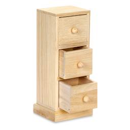 Darice Small Wood Cabinet with Three Drawers - Narrow