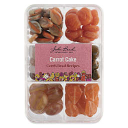 John Bead Czech Glass Bead Recipe Box - Carrot Cake - front