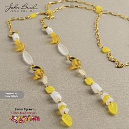John Bead Czech Glass Bead Recipe Box - Lemon Squares - finished necklace example by Lena Gillespie