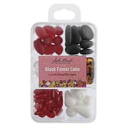 John Bead Czech Glass Bead Recipe Box - Black Forest Cake - front