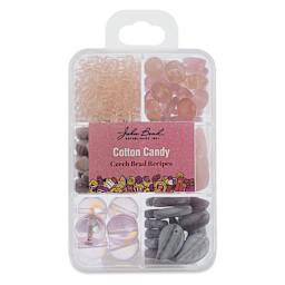 John Bead Czech Glass Bead Recipe Box - Cotton Candy - front