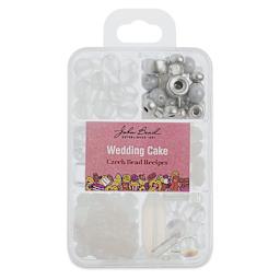 John Bead Czech Glass Bead Recipe Box - Wedding Cake - front
