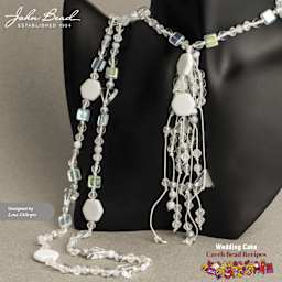 John Bead Czech Glass Bead Recipe Box - Wedding Cake - finished necklace example by Lena Gillespie