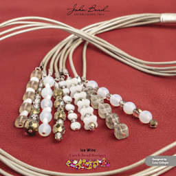 John Bead Czech Glass Bead Recipe Box - Ice Wine - finished jewelry piece example by Lena Gillespie