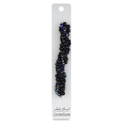 John Bead Twisted Crystal Bead Strands - Black Tulip - front of packaging