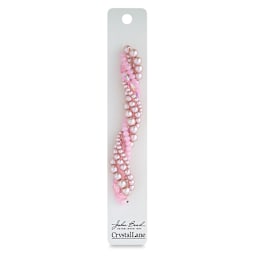 John Bead Twisted Crystal Bead Strands - Peony - front of packaging