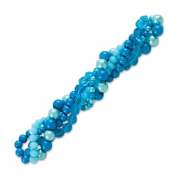 John Bead Twisted Crystal Bead Strands - Brunnera