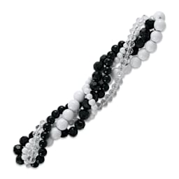 John Bead Twisted Crystal Bead Strands - Tuberose