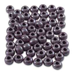 John Bead Fiber Craft Glass Beads - Light Amethyst Luster beads loose