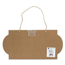 Hampton Art Hanging Plank - Rustic Federal shape, back view