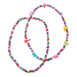 Darice Metallic Pony Beads, Sample Artwork