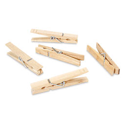 Darice Wooden Spring Clothespins - Regular, Pkg of 30