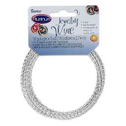 Darice Aluminum Jewelry Wire - Silver, 2-Ply, 3 yds