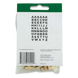 Wood Letters -Block Letters - 3/4"