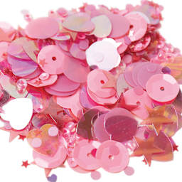 Sizzix Sequins and Beads, Primrose, Sequins out of package 