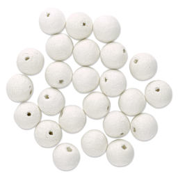 Lia Griffith Cotton Spun Paper Balls - White, 20 mm, outside of the packaging