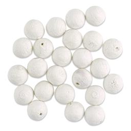 Lia Griffith Cotton Spun Paper Balls - White, 15 mm, outside of the packaging