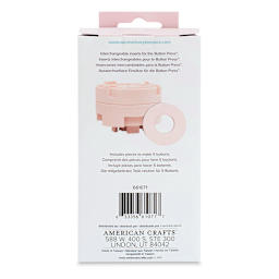 We R Memory Keepers Button Press Inserts -  Small (Back of packaging)