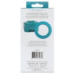 We R Memory Keepers Button Press Inserts - Large (Back of packaging)