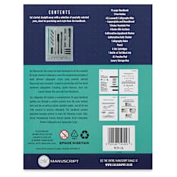 Manuscript Class Teach Yourself Calligraphy Kit (back of package)