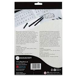 Manuscript Masterclass Calligraphy Kit (back of package)