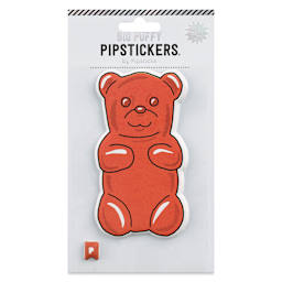 Pipsticks Big Puffy Sticker - Gummy Bear - front of packaging