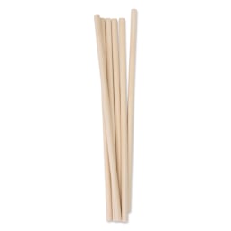 Krafty Kids Dowel Rods - 3/8" W x 12 L, Pkg of 6, outside of the packaging